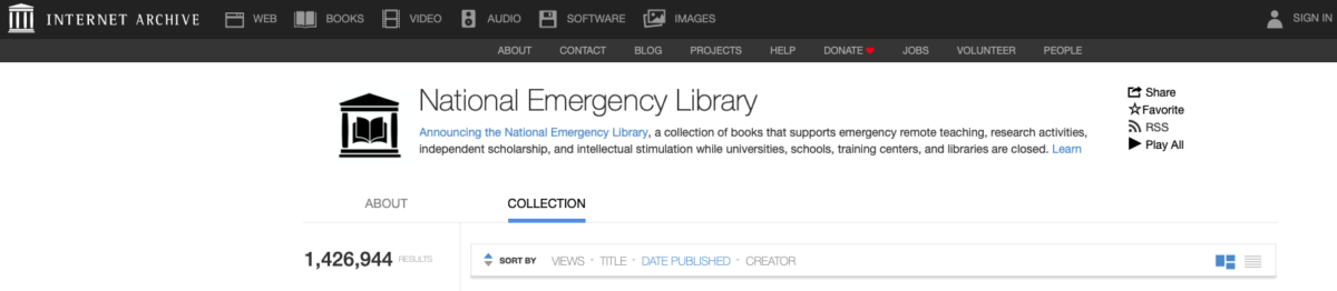 internet archive nel