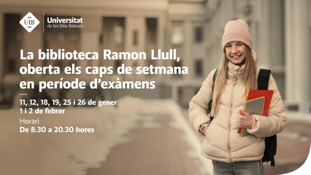 La biblioteca Ramon Llull, oberta els caps de setmana en període d’exàmens